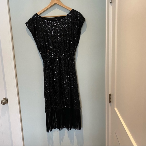 H&M Sequinned Dress with Fringe - Picture 1 of 6
